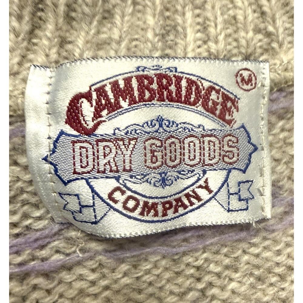 VINTAGE Cambridge Dry Goods Cardigan Sweater Medium Metal Buttons 3492-10 - Picture 11 of 13